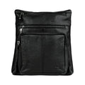 S&S London crossbody bag in black leather
