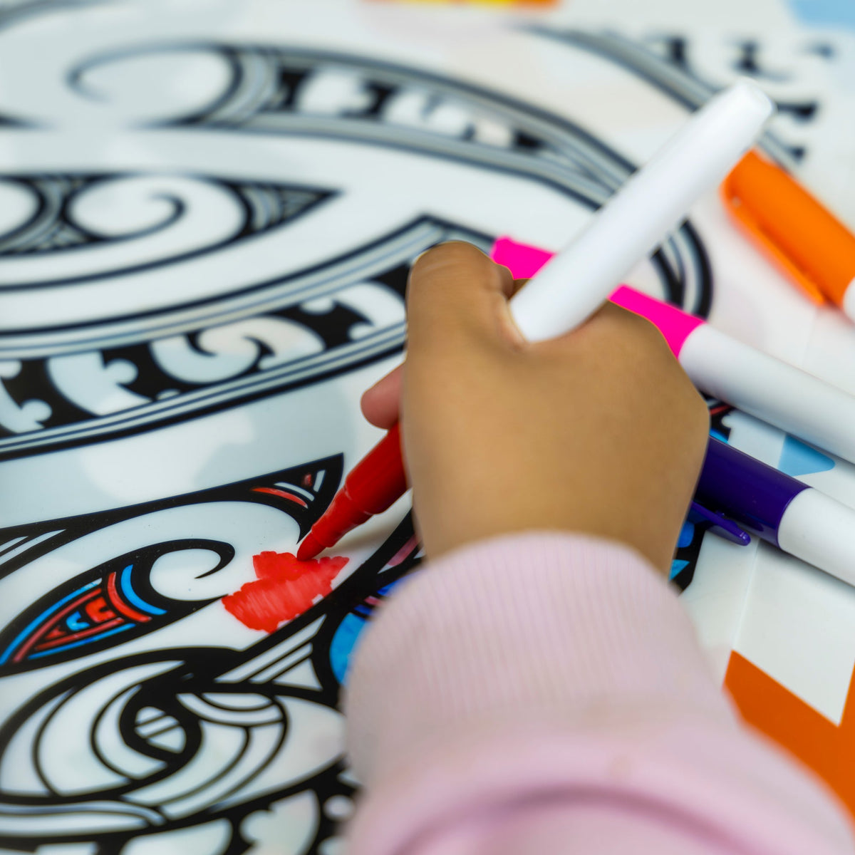 Māori Washable Colouring Mat
