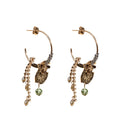 Earrings - Statement blue/green drop earring