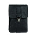 S&S London phone bag in fine black leather