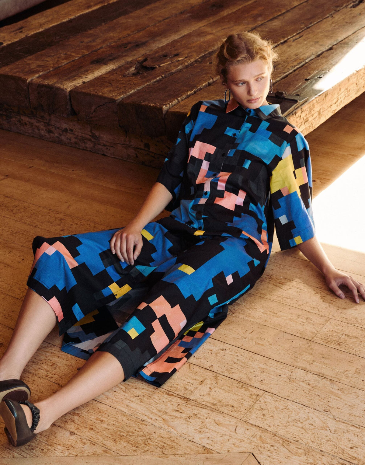Grand Shirt Dress - LUCENT PRINT