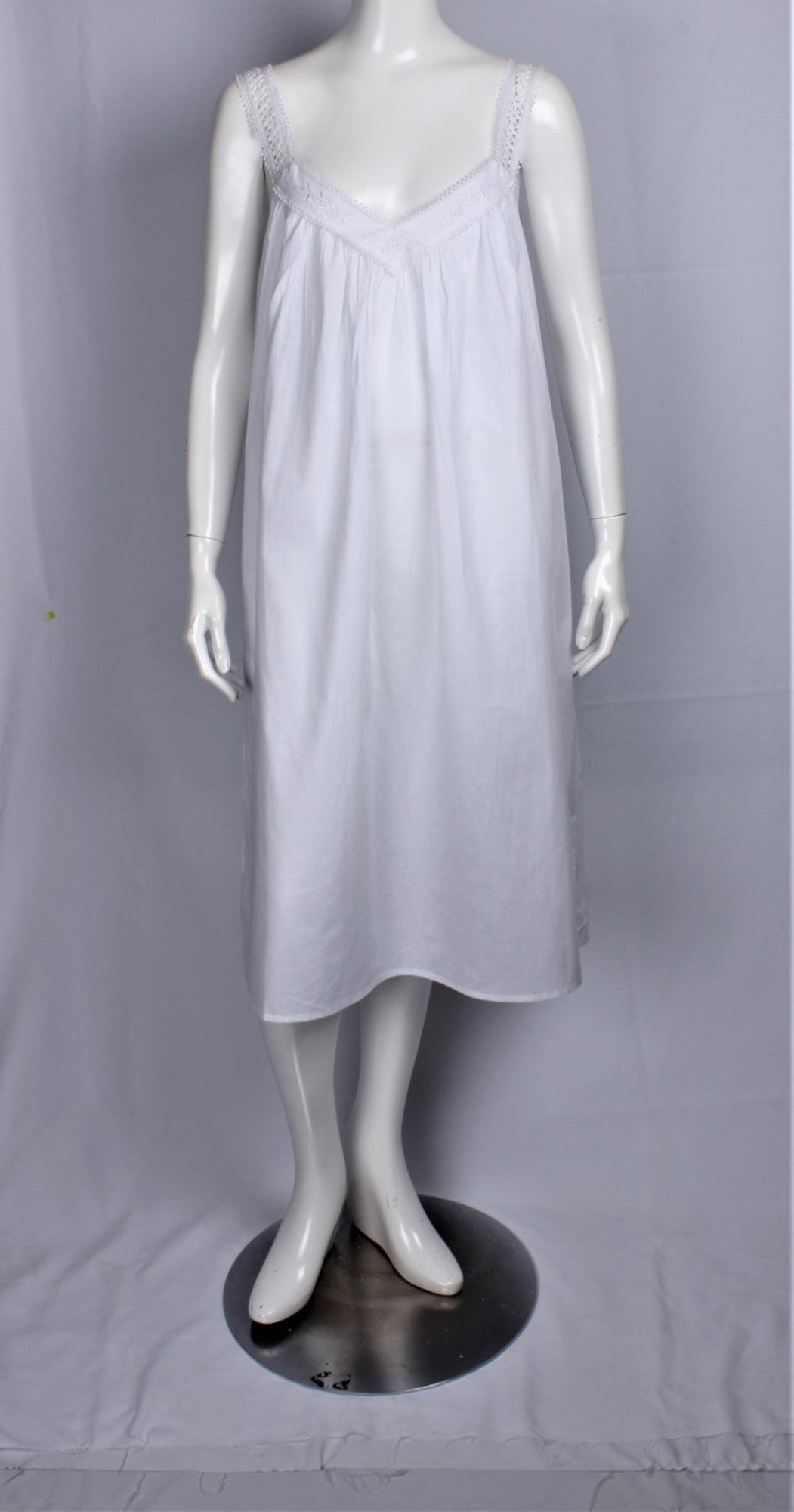 Sleeveless Nightdress White 366