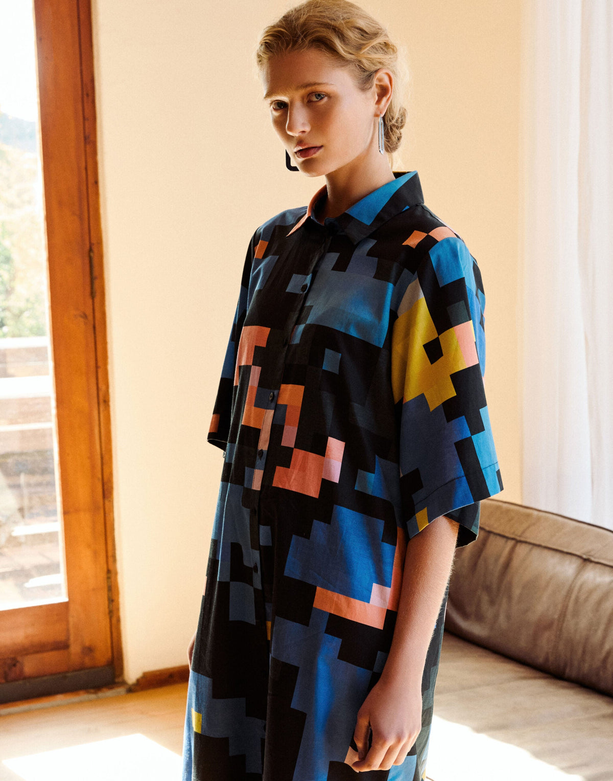 Grand Shirt Dress - LUCENT PRINT