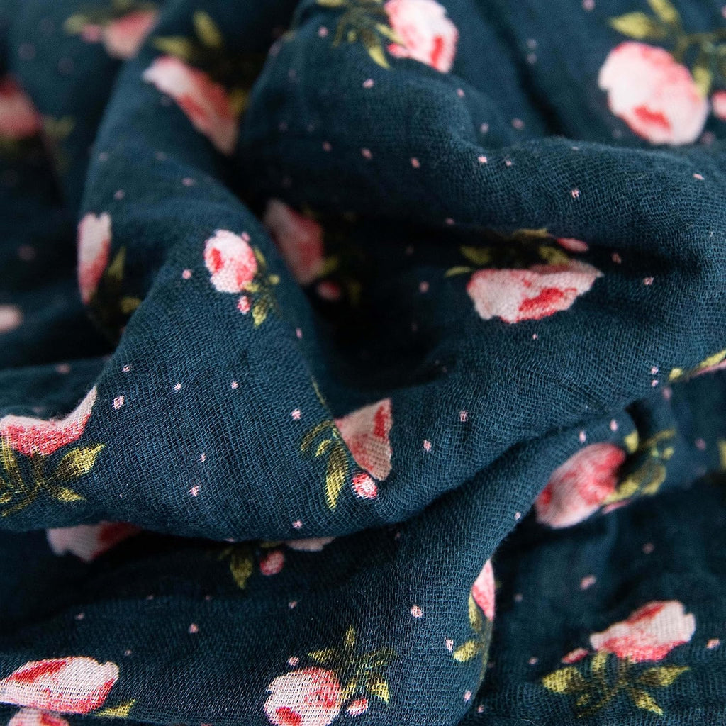 Little Unicorn 3 Pack Cotton Muslin Swaddle - Midnight Rose