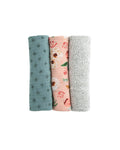 Little Unicorn 3 Pack Cotton Muslin Swaddle - Vintage Floral