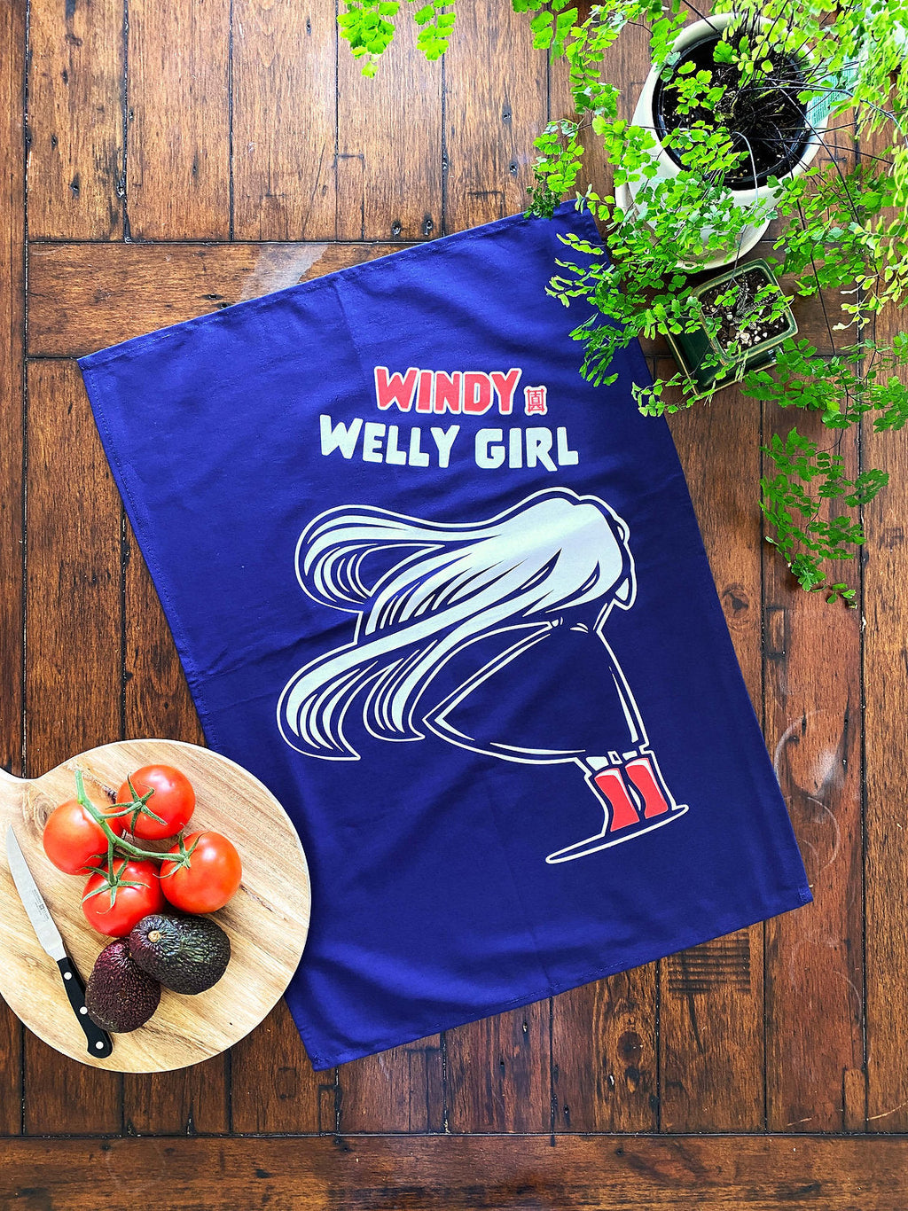 Tea towel - Wellygirl