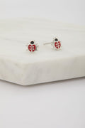 Ladybird Stud Earring - 925 Sterling Silver