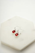 Leighton Earring - Red/Silver
