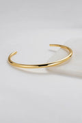 Open-ended Meika Cuff Necklace in sleek Gold finish