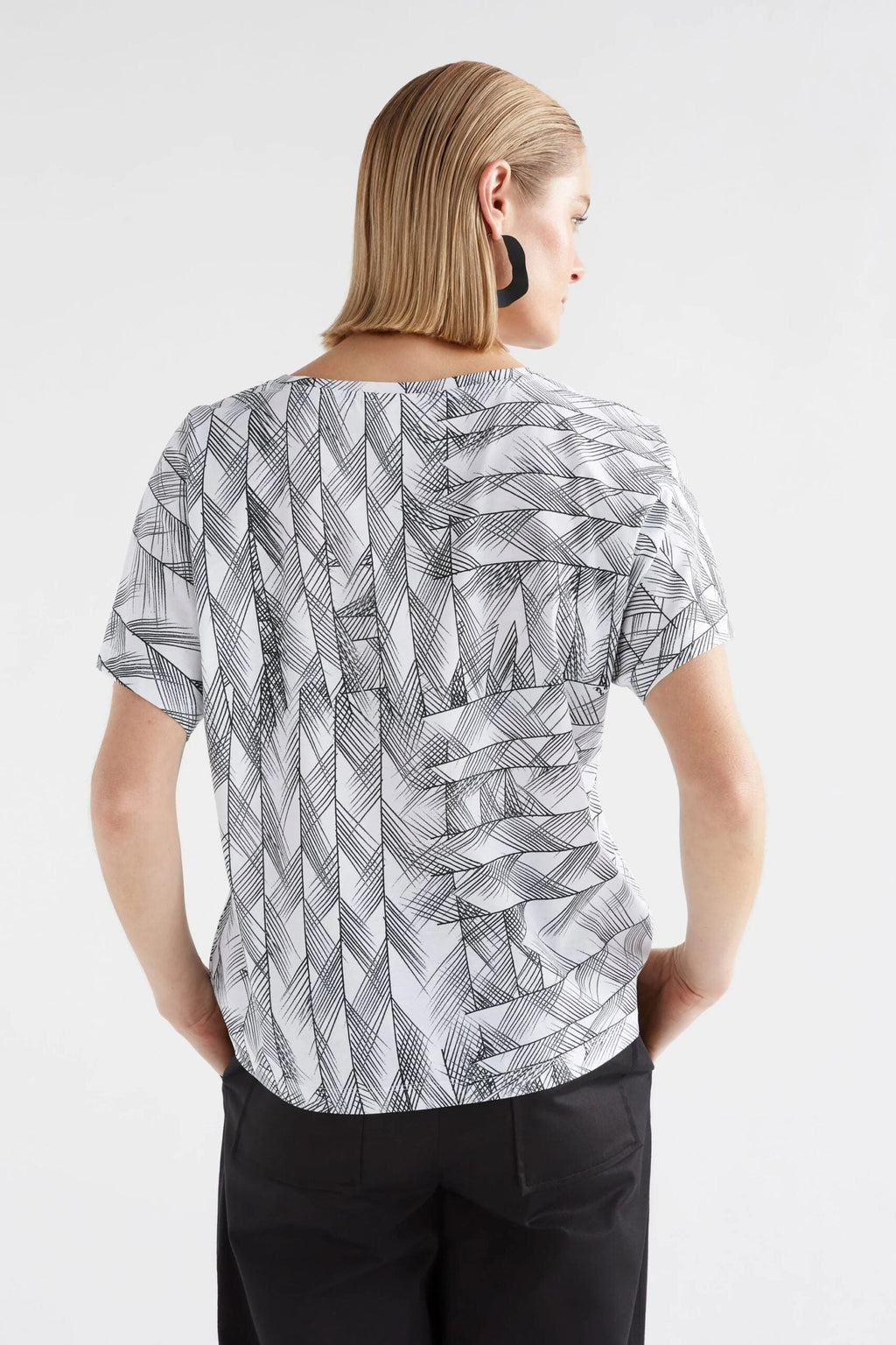 T Shirt - Haki Printed Short Sleeve
