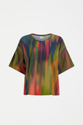 Kyla Tee Arran Stripe Print – front view