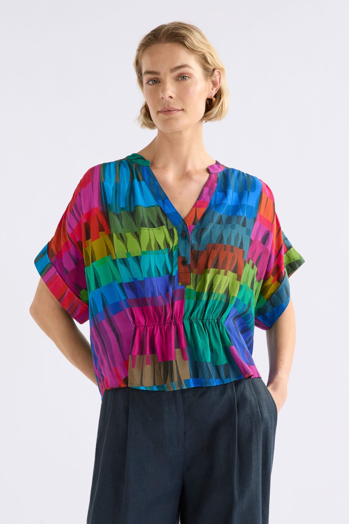 Seka Top - Lind Dark Print