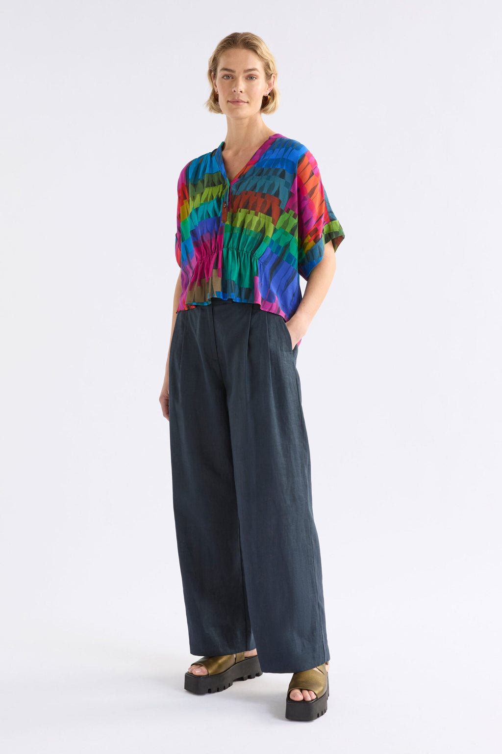 Seka Top - Lind Dark Print