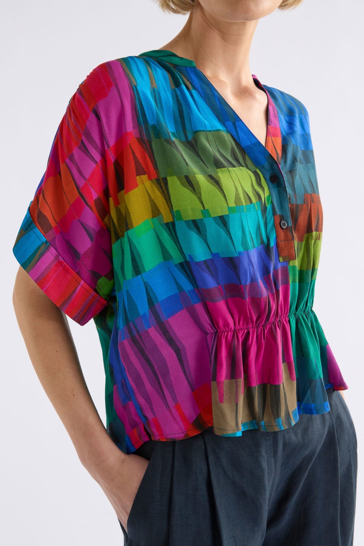 Seka Top - Lind Dark Print