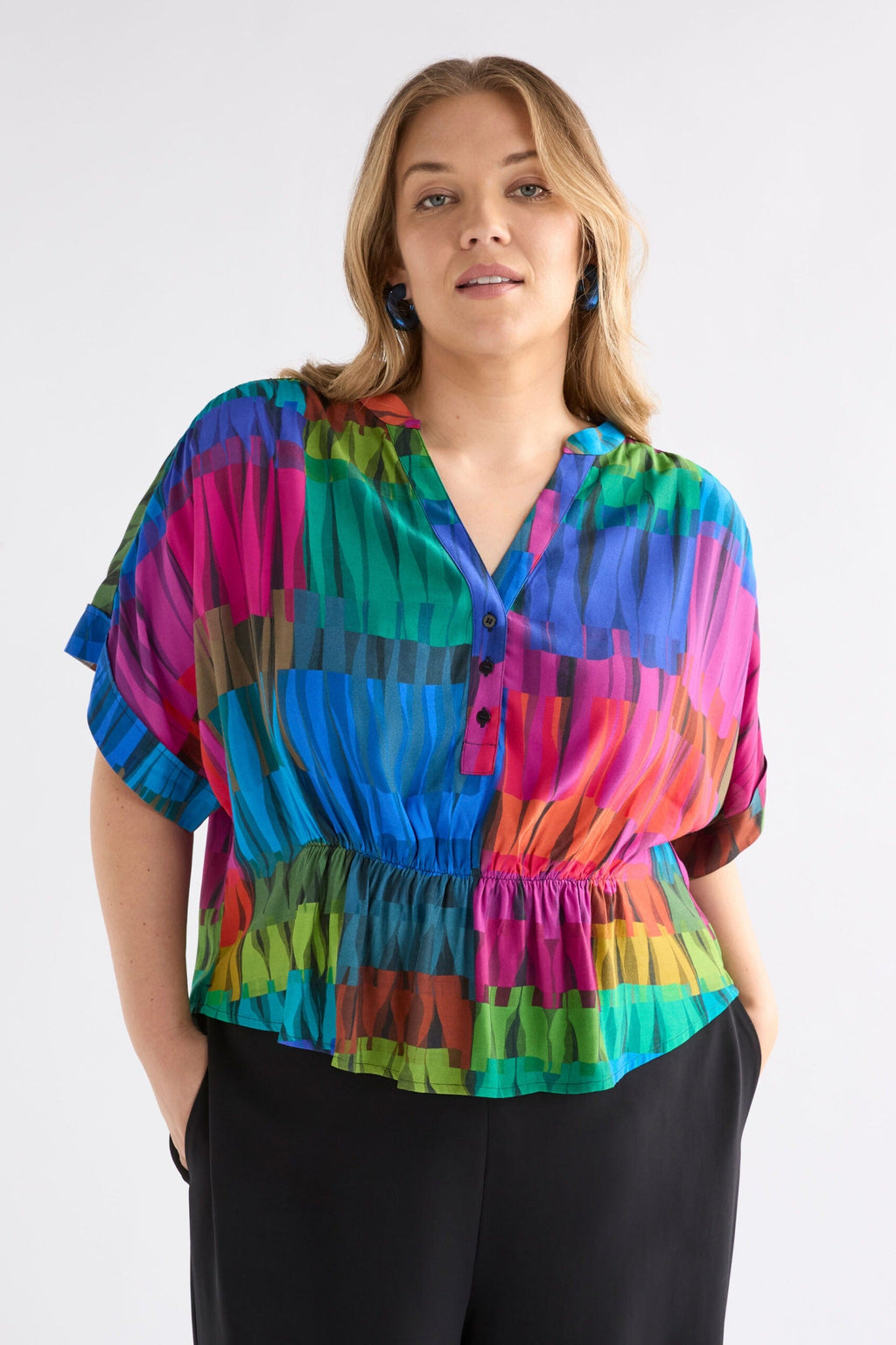 Seka Top - Lind Dark Print