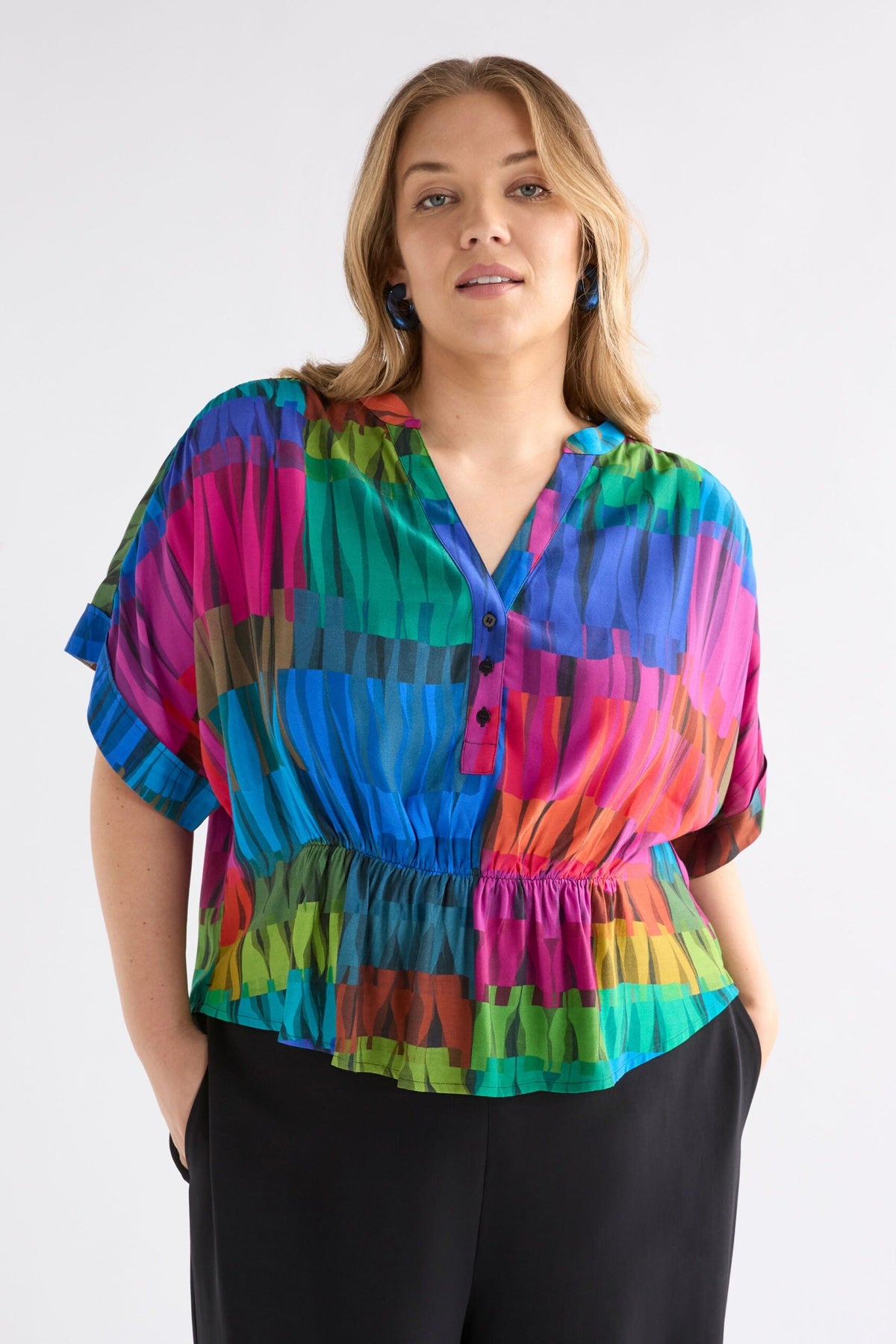 Seka Top - Lind Dark Print