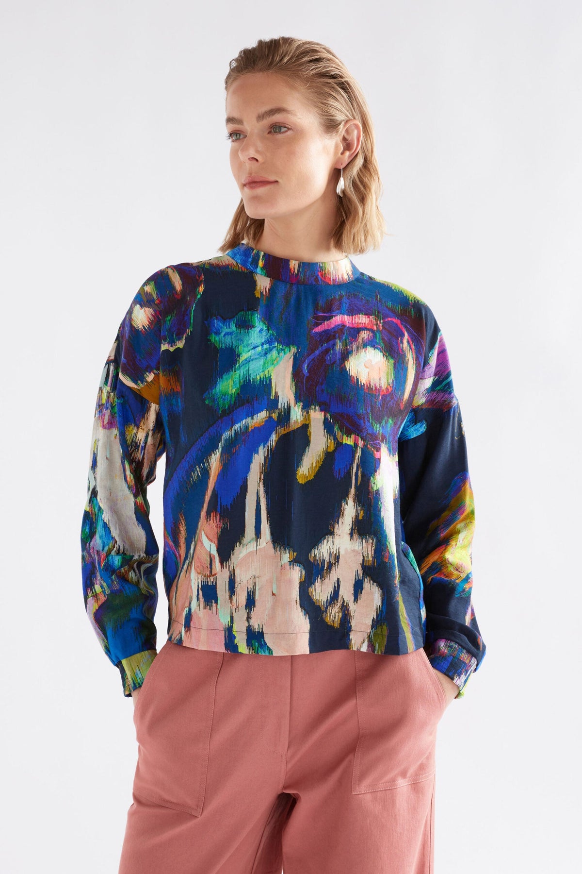 Moda Turtle Neck Top - VAARA PRINT