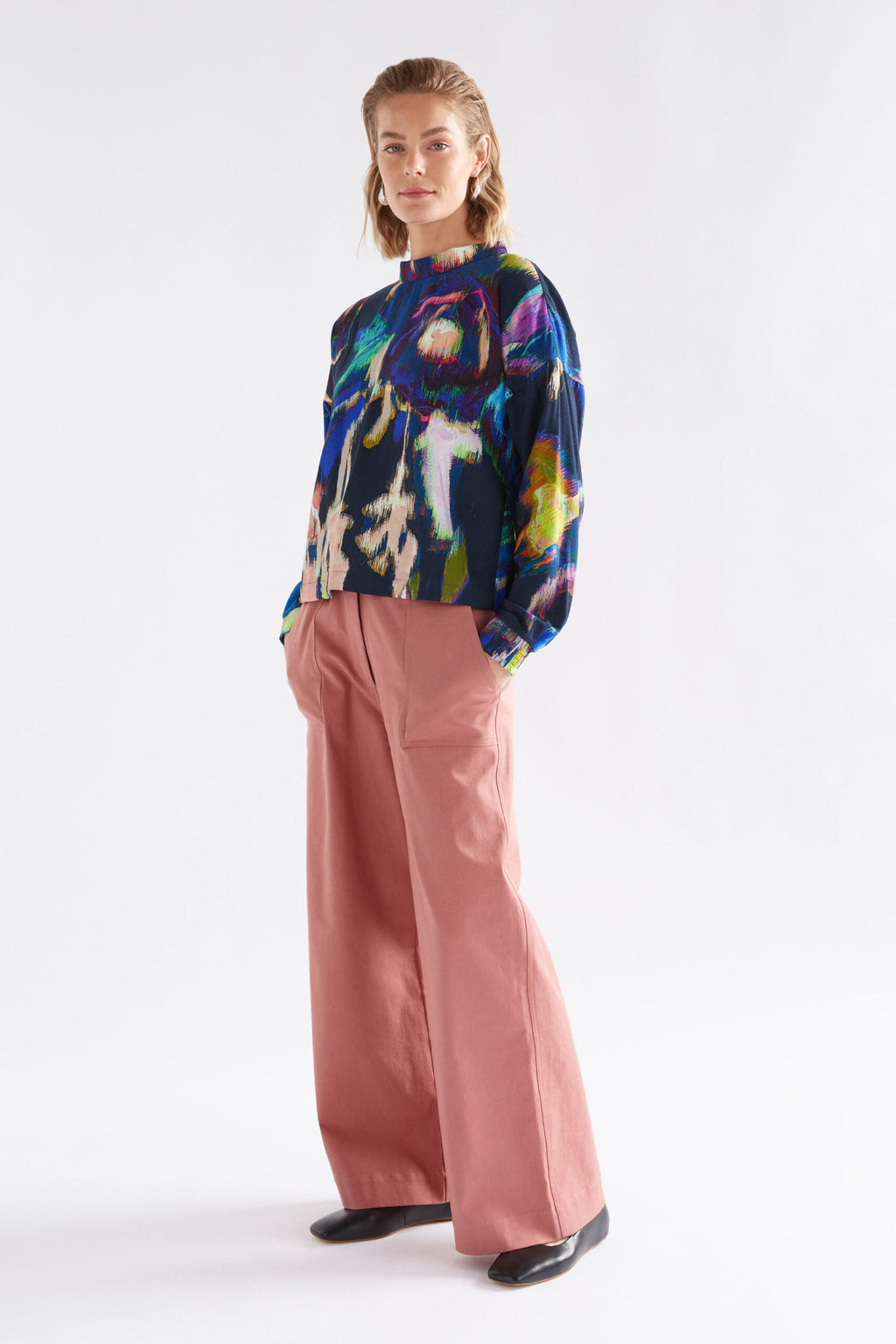 Moda Turtle Neck Top - VAARA PRINT