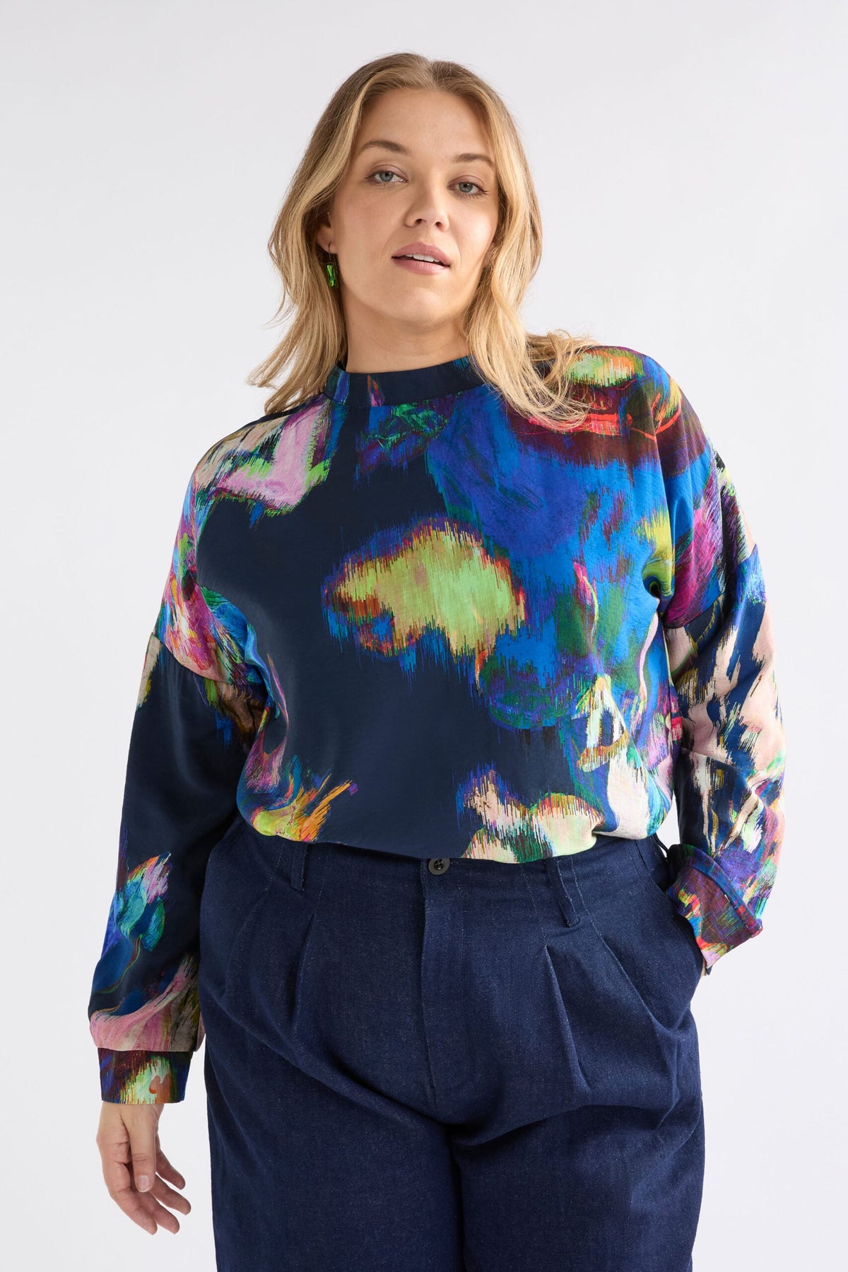 Moda Turtle Neck Top - VAARA PRINT