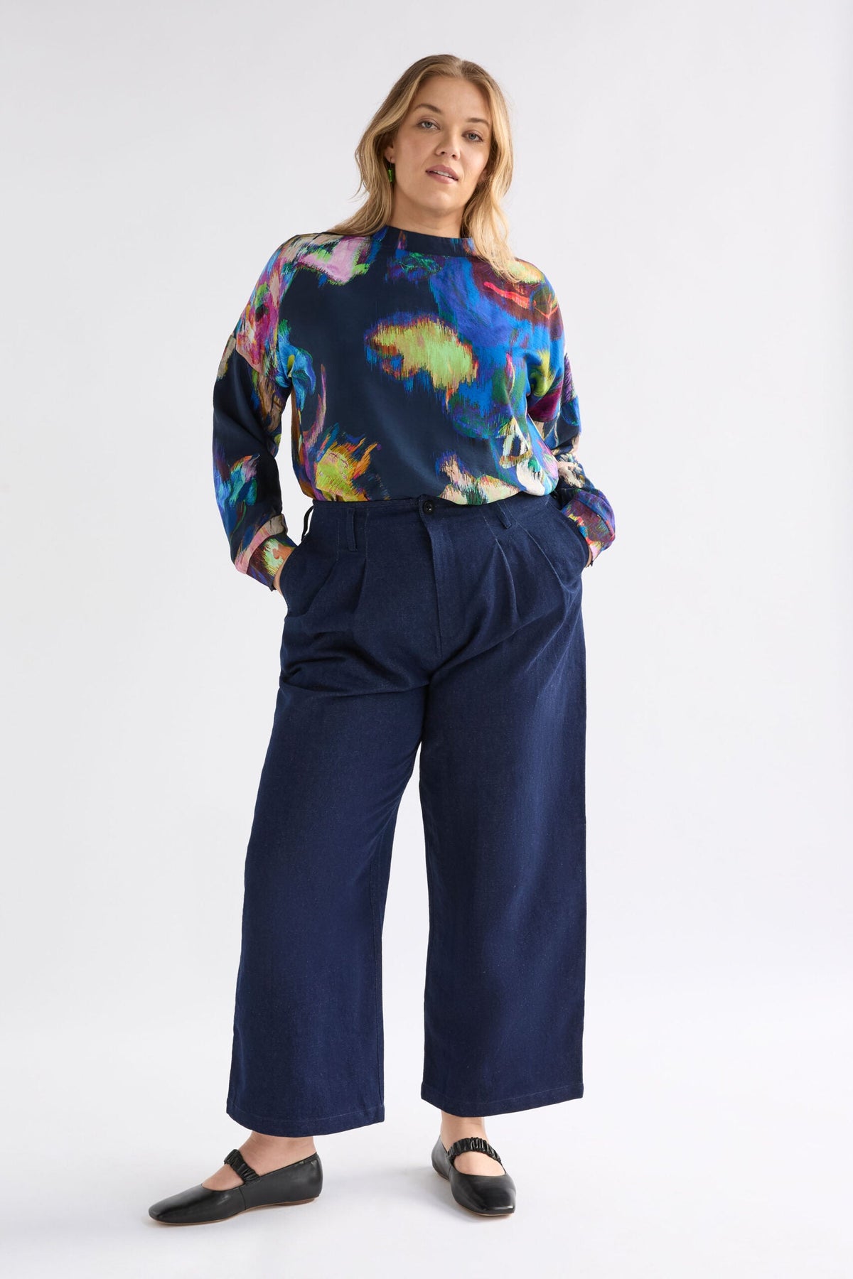 Moda Turtle Neck Top - VAARA PRINT