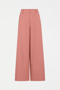 Kudel Pant Elk – Wide leg recycled cotton chino in modern utilitarian style