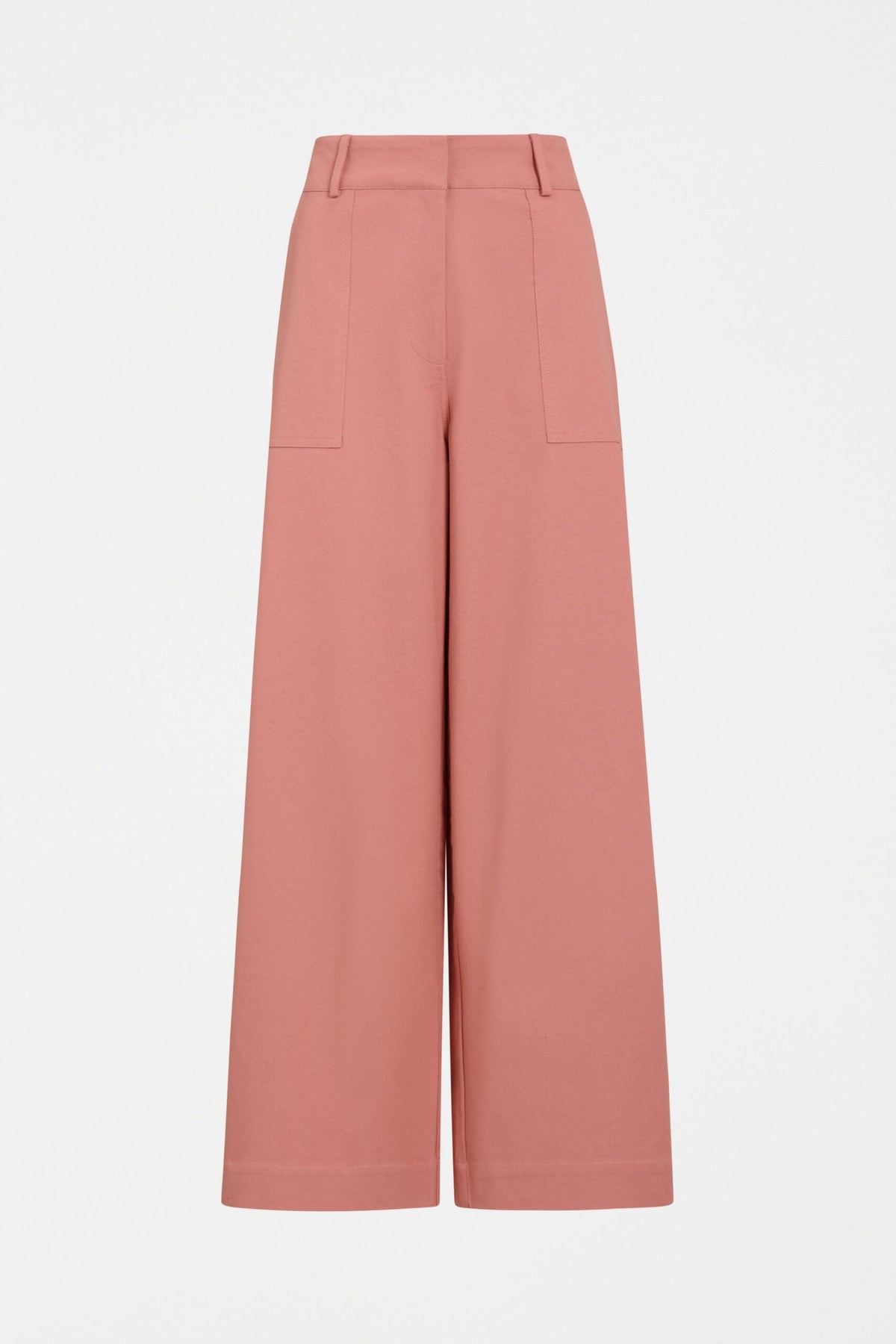 Kudel Pant Elk – Wide leg recycled cotton chino in modern utilitarian style