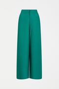 Teal Anneli Long Pant – wide-leg French linen pant