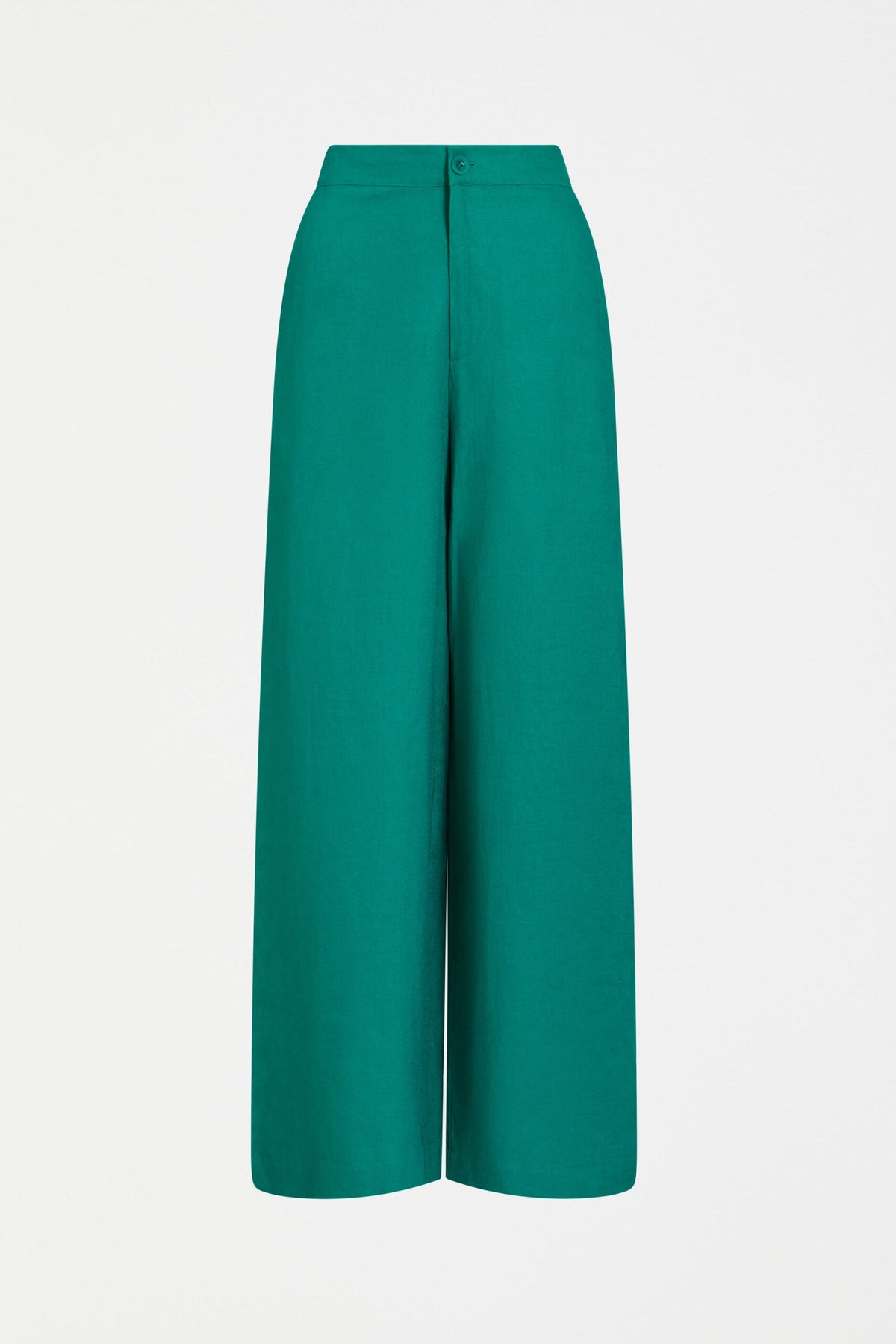 Teal Anneli Long Pant – wide-leg French linen pant