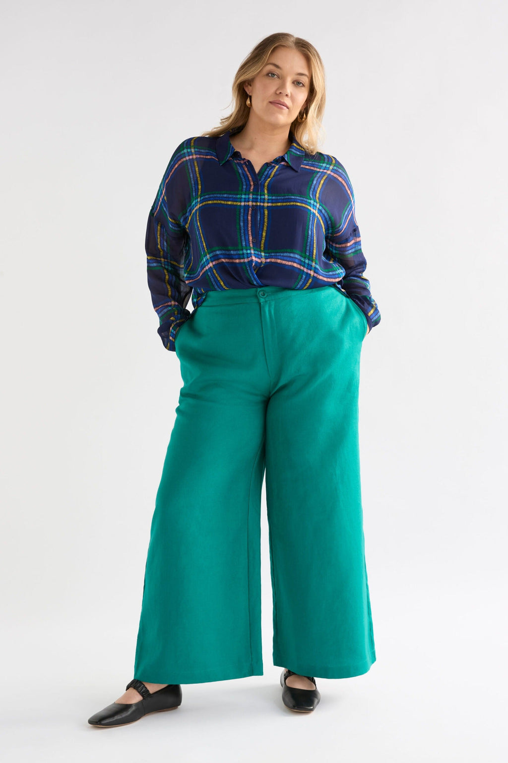 Anneli Long Pant - Teal