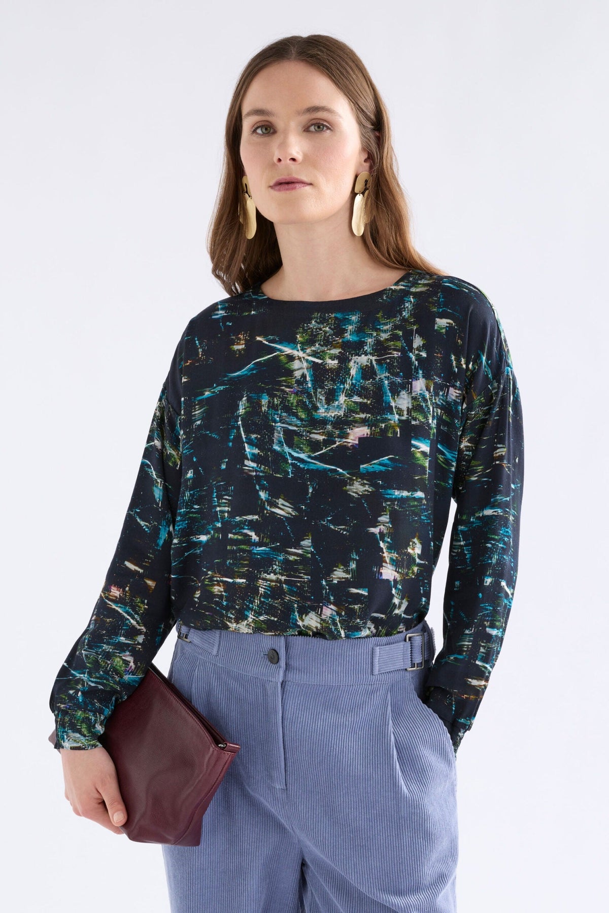 ELK Kallio Top Norda Print front view