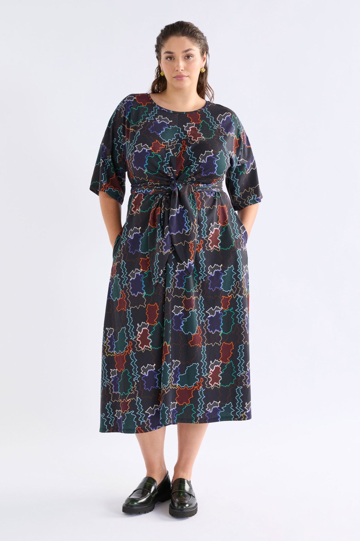 Khite T Shirt Dress - SUMA LINE PRINT