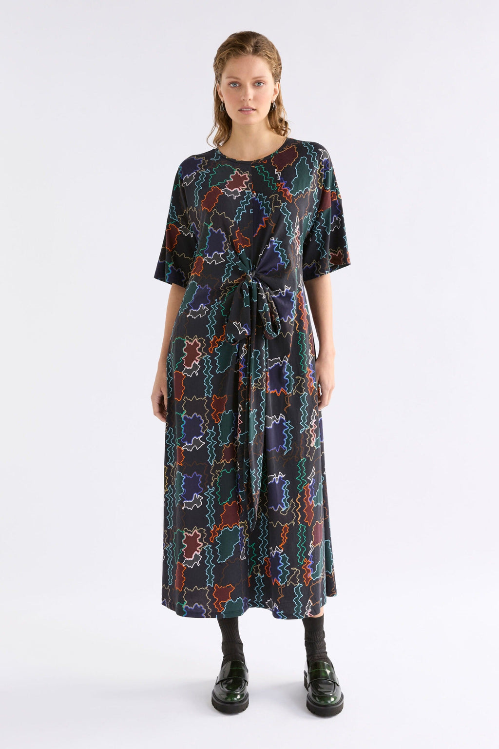 Khite T Shirt Dress - SUMA LINE PRINT