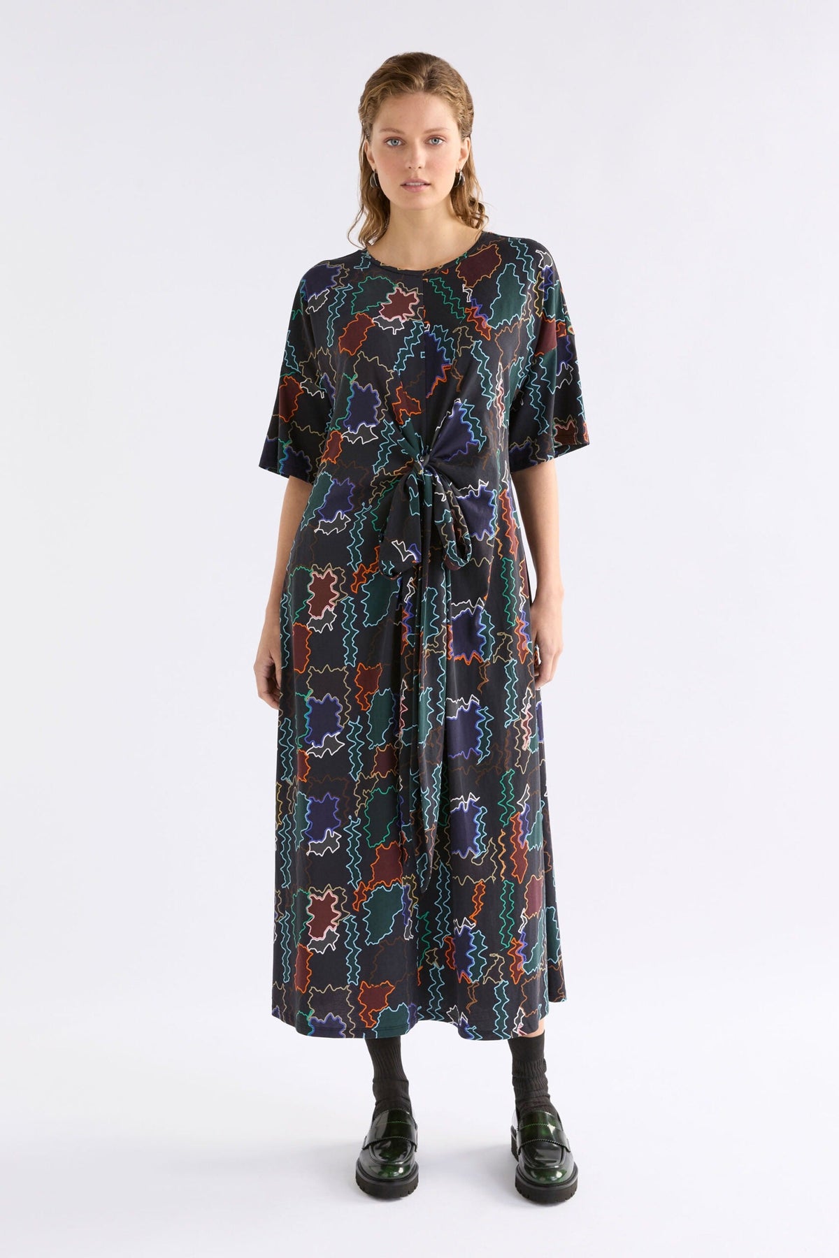 Khite T Shirt Dress - SUMA LINE PRINT