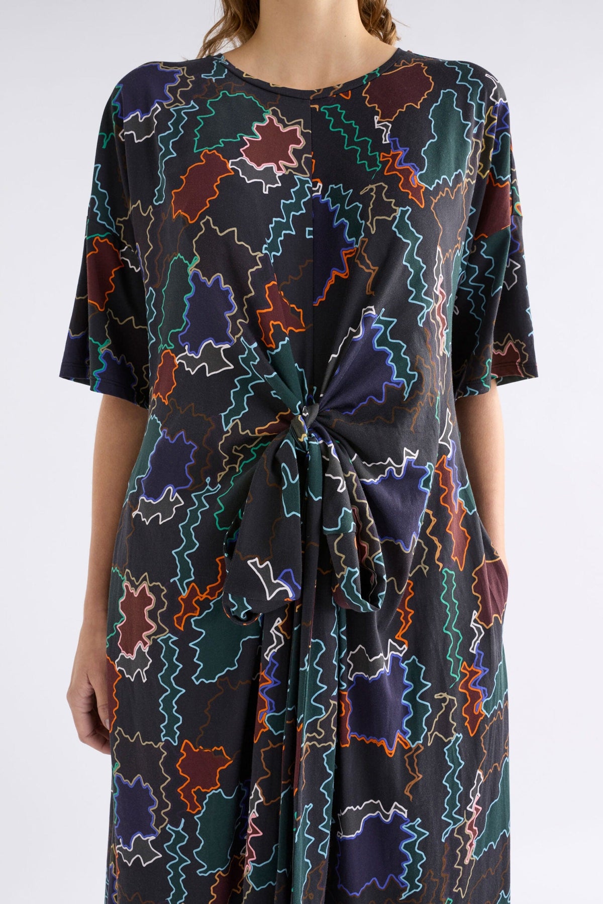 Khite T Shirt Dress - SUMA LINE PRINT