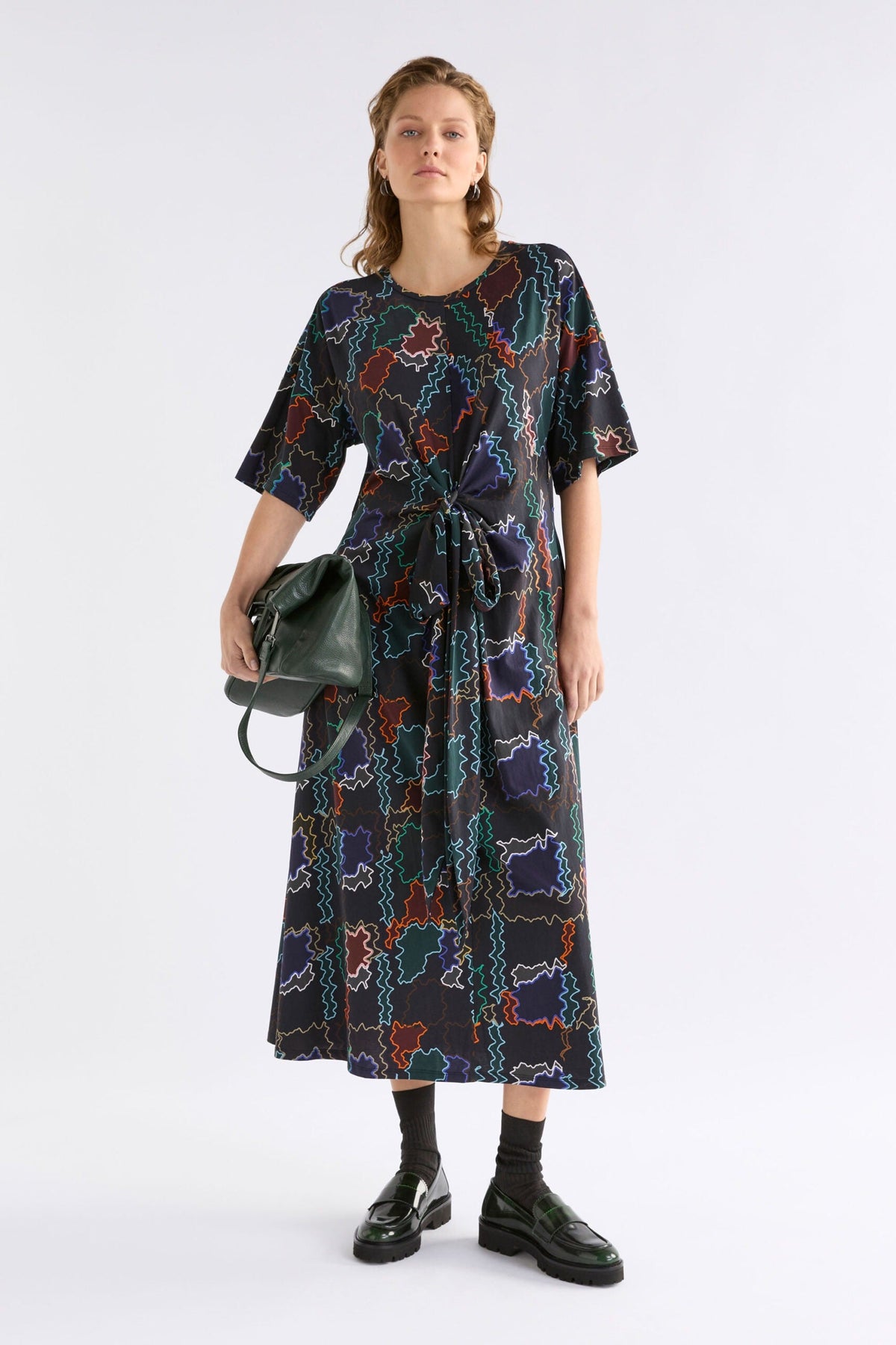 Khite T Shirt Dress - SUMA LINE PRINT