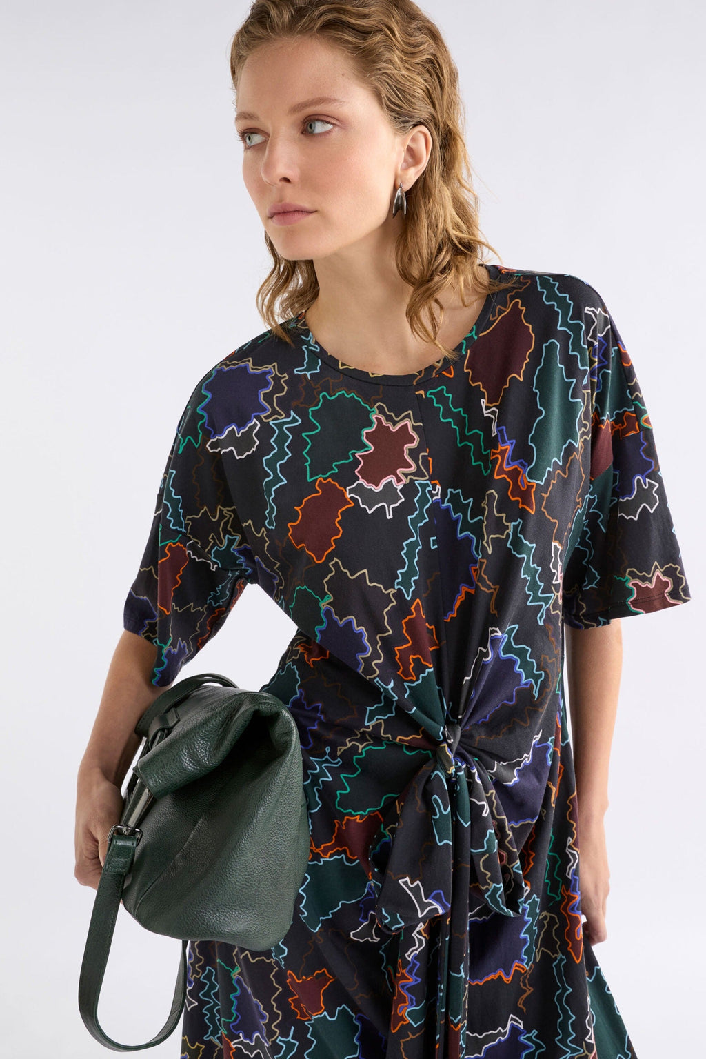 Khite T Shirt Dress - SUMA LINE PRINT