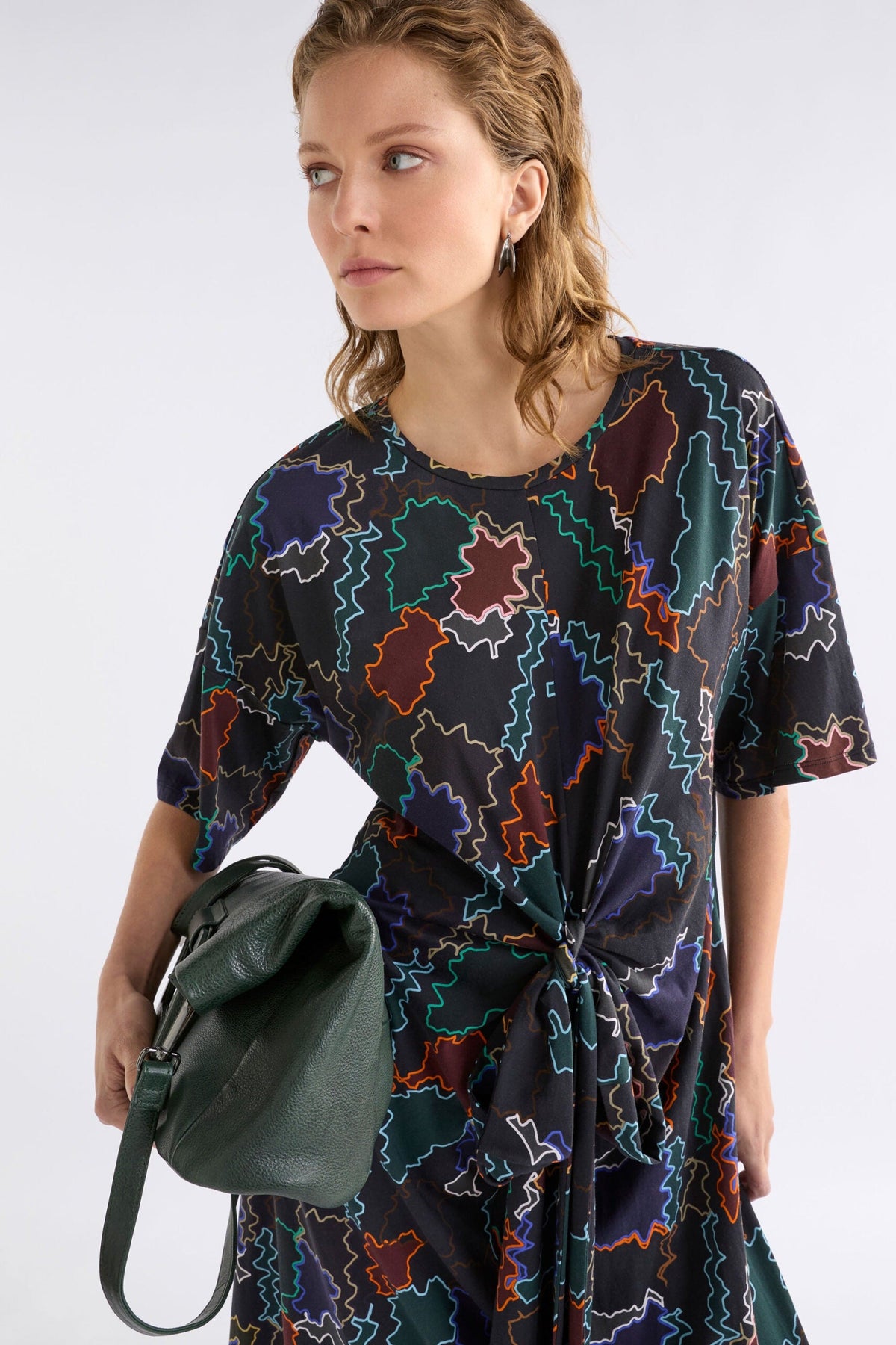 Khite T Shirt Dress - SUMA LINE PRINT
