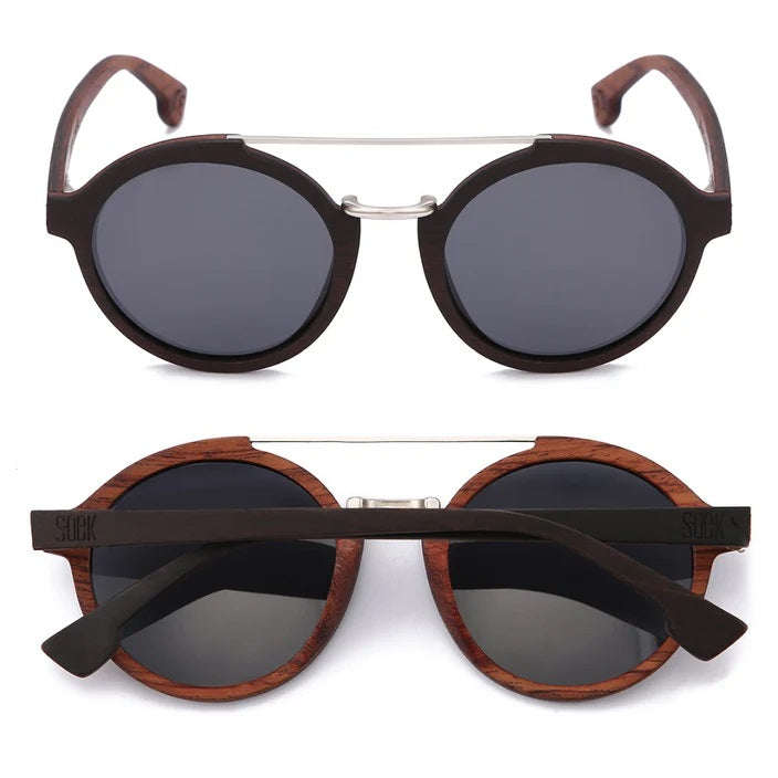 Soek LENNOX Ebony Rosewood Frame Sunglasses