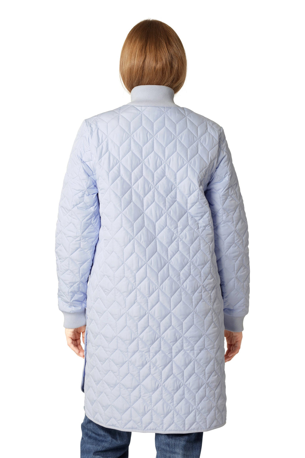 Art06 - Long Quilt Coat - Heather