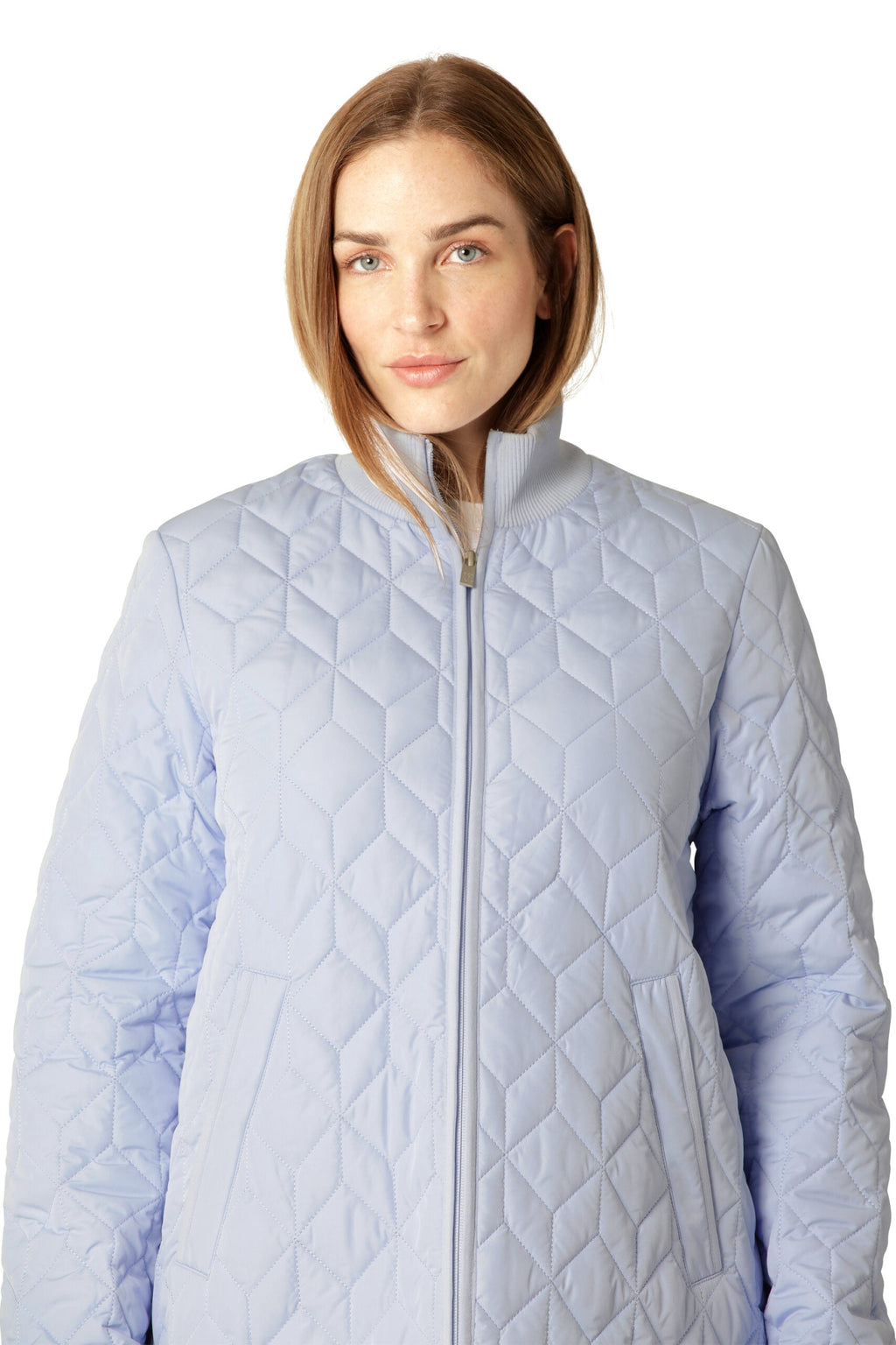 Art06 - Long Quilt Coat - Heather