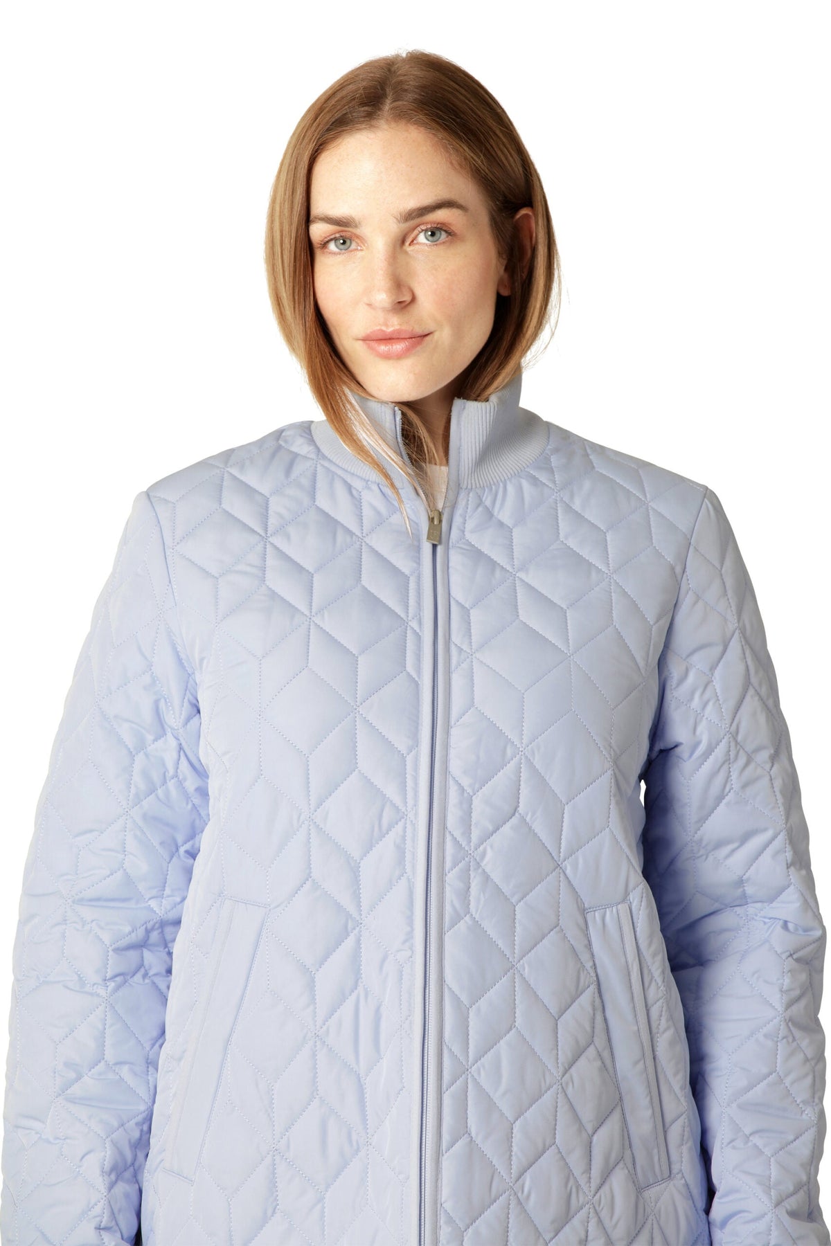 Art06 - Long Quilt Coat - Heather