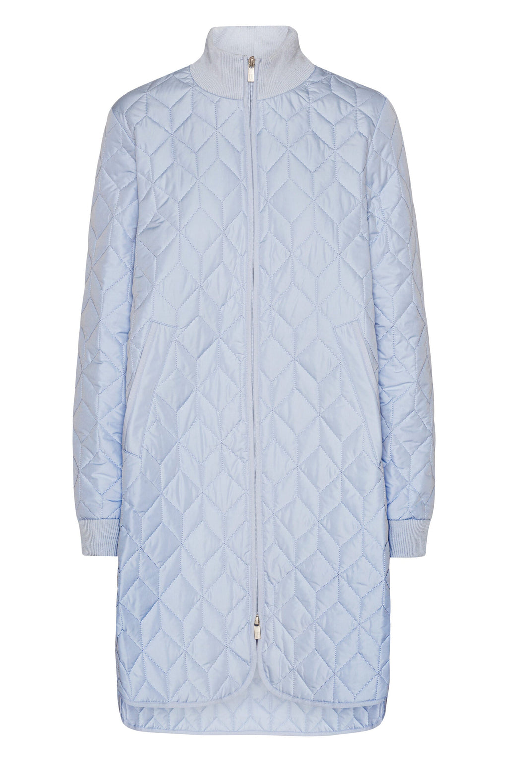 Art06 - Long Quilt Coat - Heather