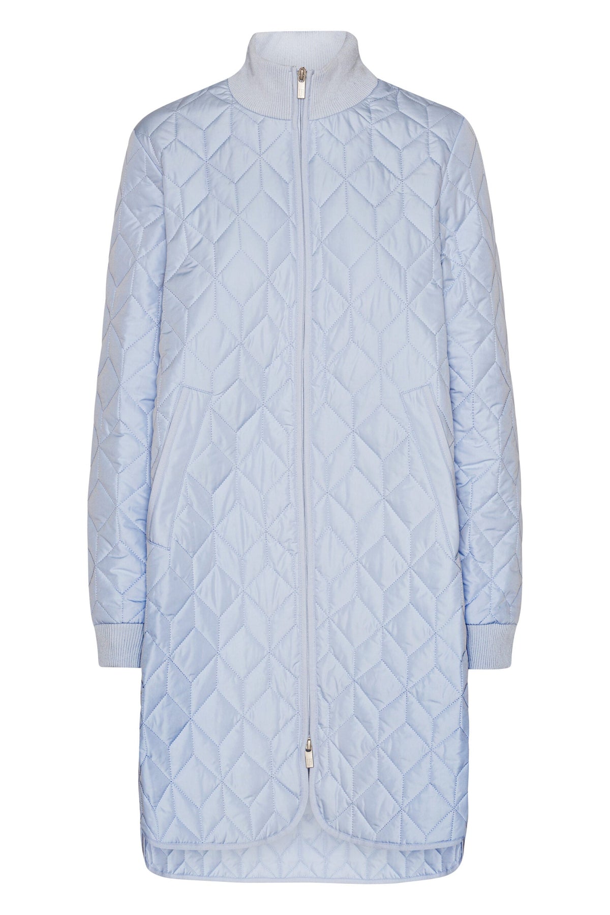 Art06 - Long Quilt Coat - Heather