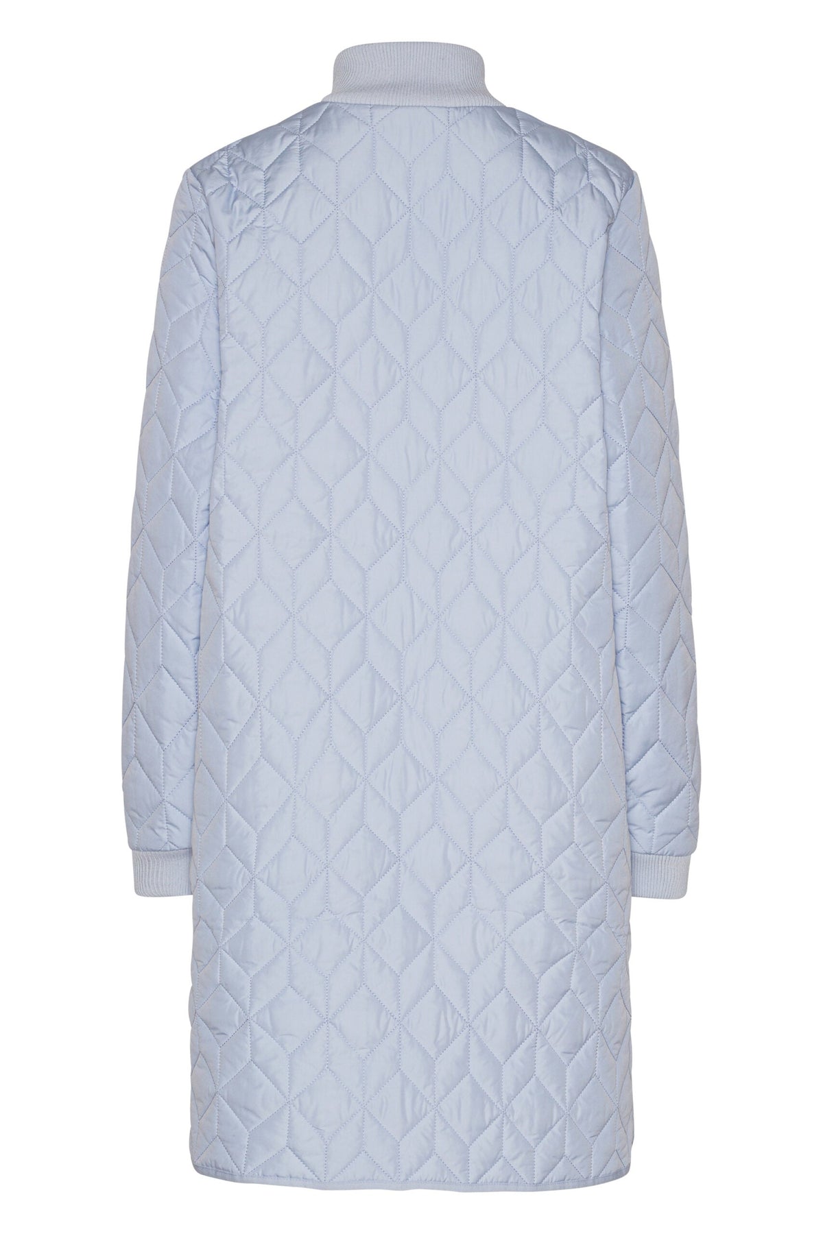 Art06 - Long Quilt Coat - Heather