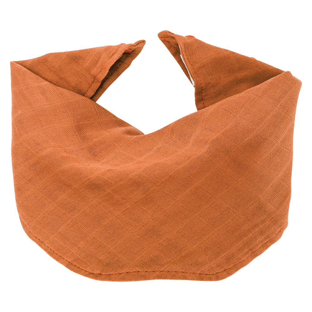 Bib/Burp Cloth Muslin RUST