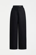 Altairs Pant in Burnt Chocolate – wide-leg hemp pants with zip pockets