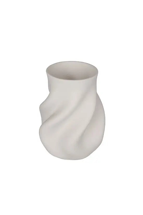 Bella White 3D Ceramic Vase Small