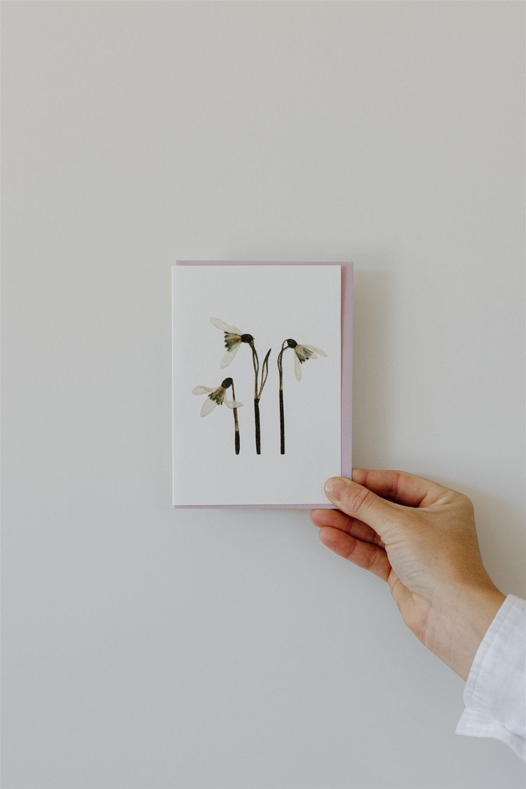 Pressed Flower Card