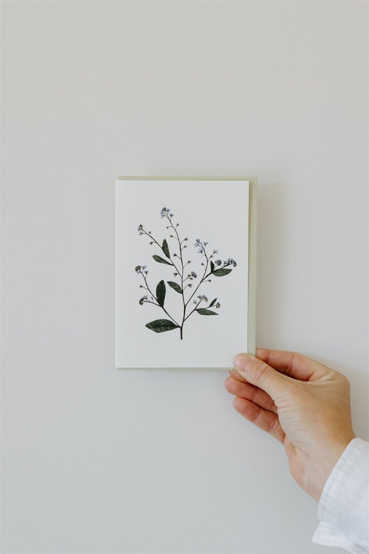 Pressed Flower Card
