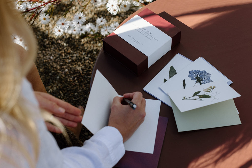 Pressed Flower Gift Card Set